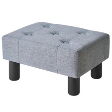 Repose Pied Salon, Petit Tabouret Pouf Ottomane Moderne, Repose-Pieds en Tiss...