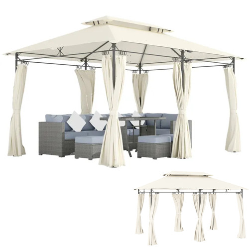 Tonnelle outsunny 3x4m - outsunny, double