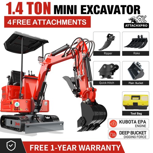 Ton mini excavator kubota - ton,