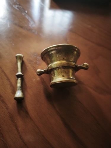 Mini mortier ancien cuivre - mortier,