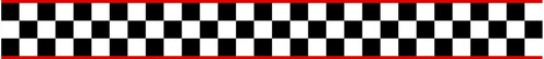 Bande damiers filets rouge - damiers, +