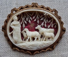 Broche Ancienne Bergère et