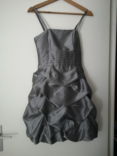 Robe soirée argent - de,