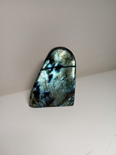 225g  BLOC A POSER LABRADORITE Madagascar Massage Lithothérapie pierre 