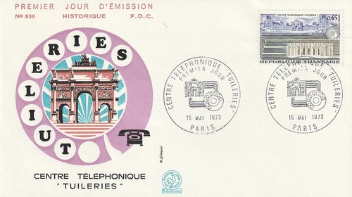 Enveloppe 1er jour 836 - , 1973