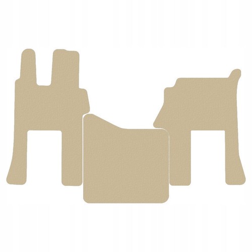 Beige velour tapis sol - beige,