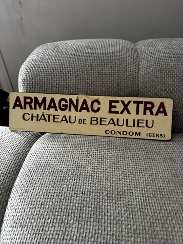 Plaque publicitaire armagnac