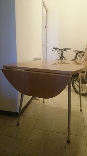 Table formica marron avec - table,