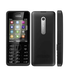 Original Nokia Unlocked 301 3G 3.15MP Single SIM Bar Phone Black