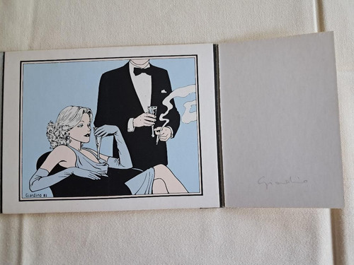 Rare triptyque papier gras - papier,