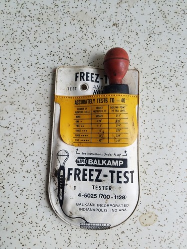 Rare vintage freez check test - vintage,