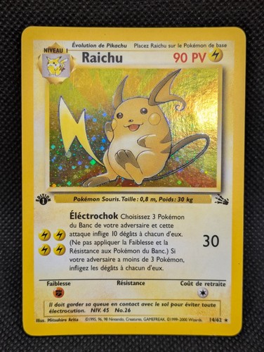 Carte pokemon raichu français - raichu,