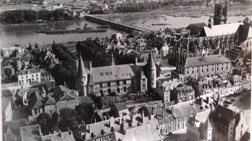 Ancienne photo aérienne - ancienne, de