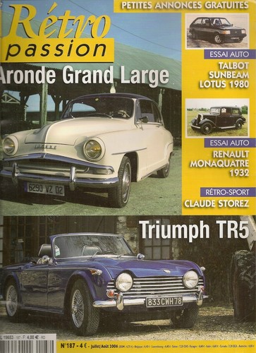 Retro passion 187 triumph tr5 - passion,
