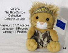 peluche vintage serie de 3 ritz-carlton  le lion