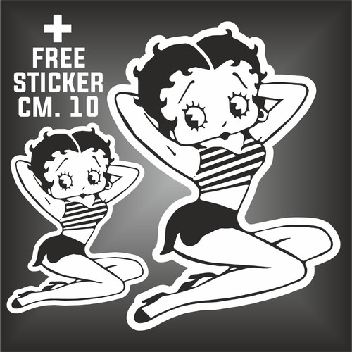 Autocollant betty boop - betty, sticker