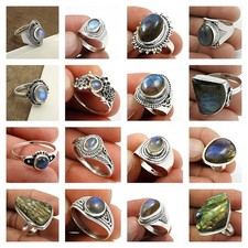 Naturel Labradorite Pierre 925