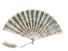 Éventail fin XIX ème décor