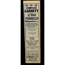 Kansas Metal Detector Sales Vtg Print Ad 80s Tesoro Garrett Teknetics Fort Worth