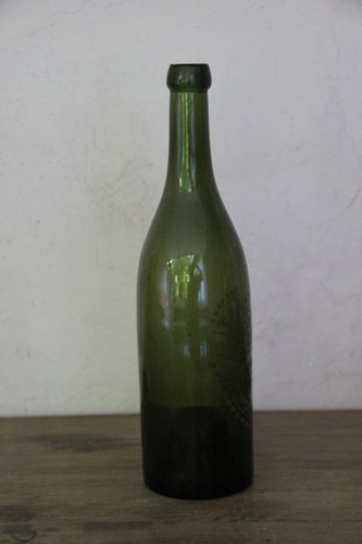 Bouteille ancienne verre - bouteille,