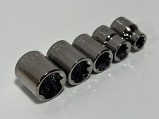 Craftsman USA (NOS) 5pc SAE 8-Point 3/8" Drive Socket Set Lot (1/4" to 1/2")