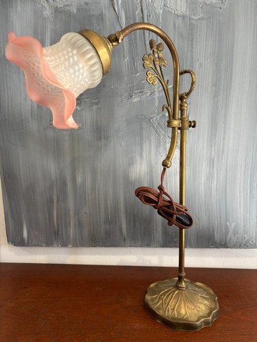 Lampe bureau laiton - de,