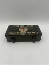 WW2 World War 2 US Army Medical First Aid Kit Box for Jeep. Decent Condition