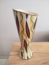 Vase Céramique Signée H.Bequet Belgique Quaregnon, Vintage