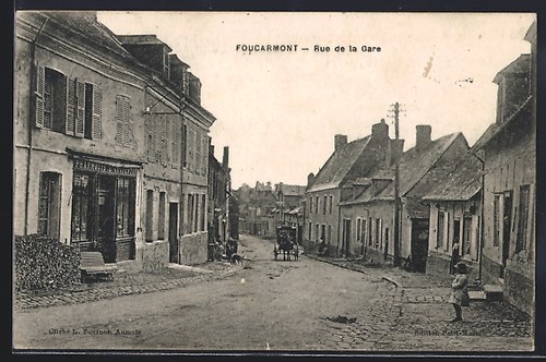 Cpa foucarmont rue - foucarmont,,