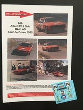 DECALS 1/43 ALFA ROMEO GTV6