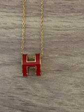 collier h pop hermes rouge