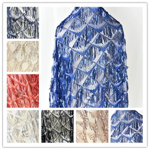 Robe tulle avec franges en - tulle,