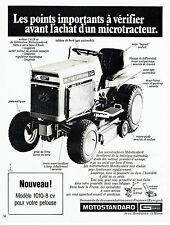 ADVERTISING ADVERTISING 017 1971 the Motostandard microtractor