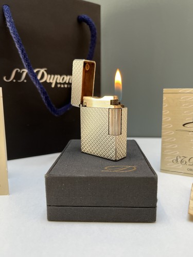 Briquet dupont plaqué argent - dupont,