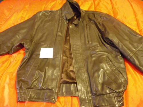 Vintage blouson cuir agneau - cuir, n1