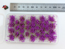 32 Flowers Plant Miniature HO Purple Model Garden Decor Diorama Clip Free