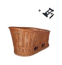 Panier en osier avec coussin