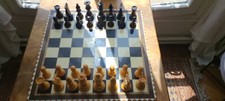 Echiquier + pièces en buis