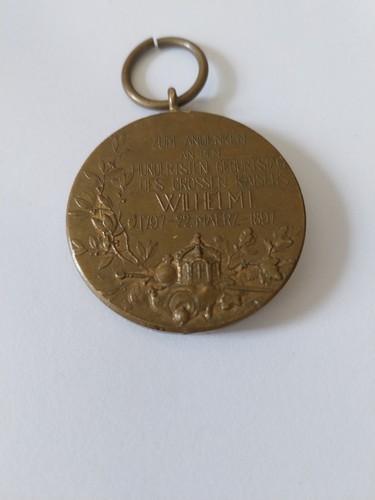 Medaille allemande wilhem - wilhem, i