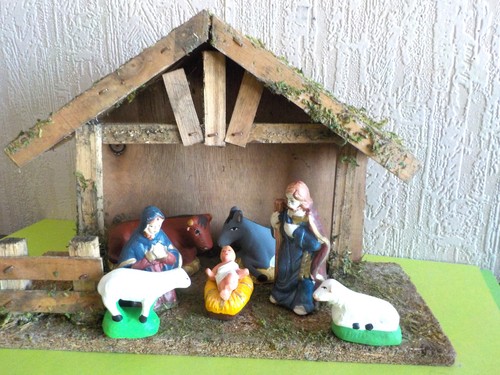 Santon creche terre cuite ane
