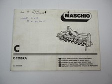 Maschio C 180 - 300 Cobra Chipper Owners Manual Parts List 1990s