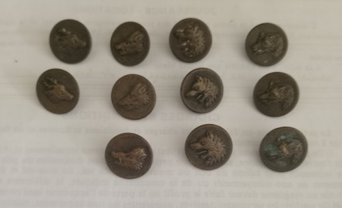Lot boutons veste chasse - de,