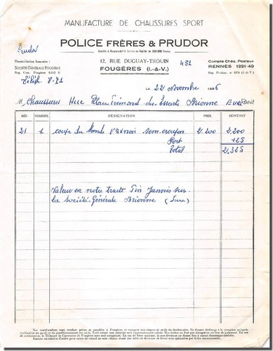Facture police frères - frères, &