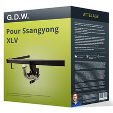 Attelage pour Ssangyong XLV 04.2016 - à ce jour démontable sans outil G.D.W. TOP