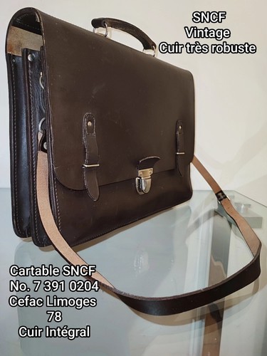 Cartable cuir sncf - cartable, –