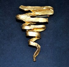 Broche moderniste "tornade" en