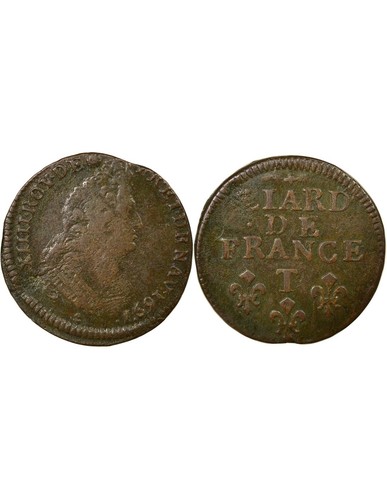 France louis xiv liard - france,