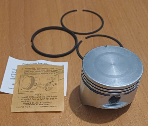 Piston avec segment briggs - avec,