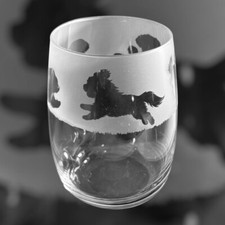 SHIH TZU Frieze Boxed 36cl Crystal Stemless Wine / Water Glass