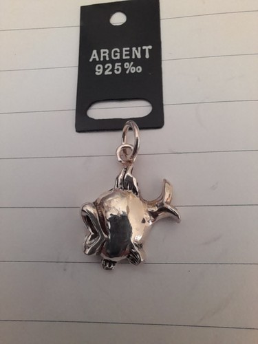 Pendentif poisson argent - pendentif,